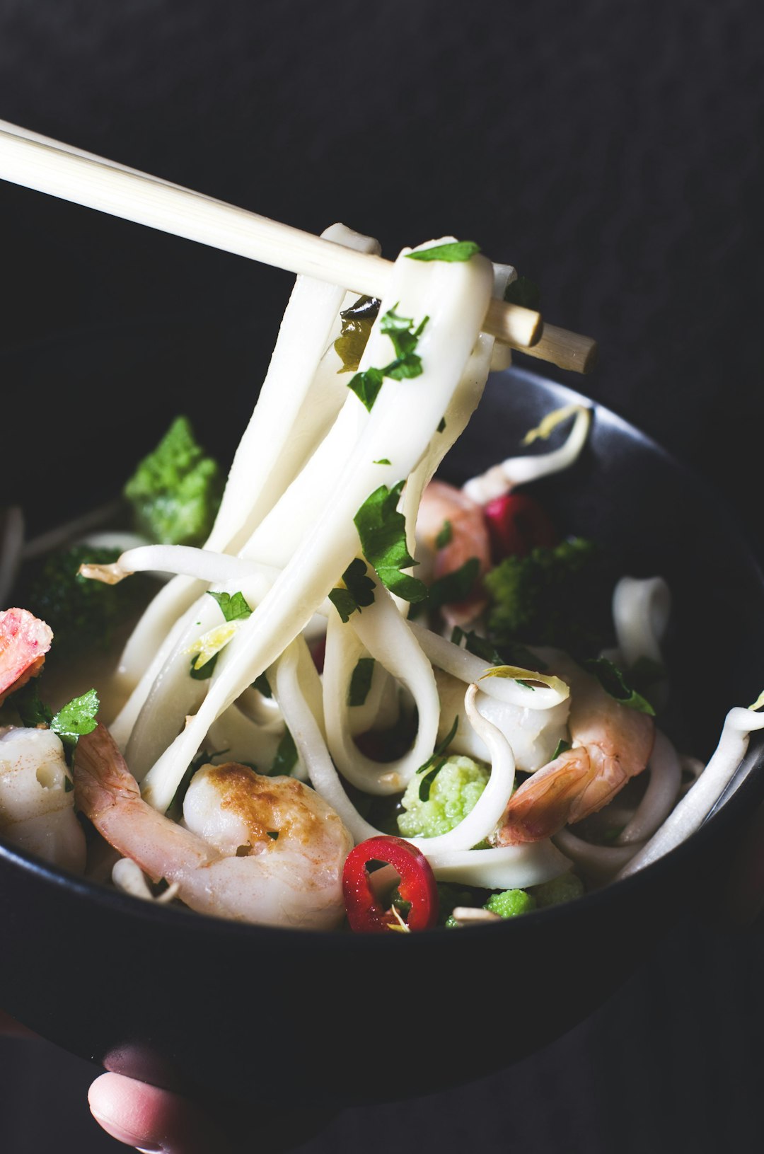 Eating Asian Noodles
